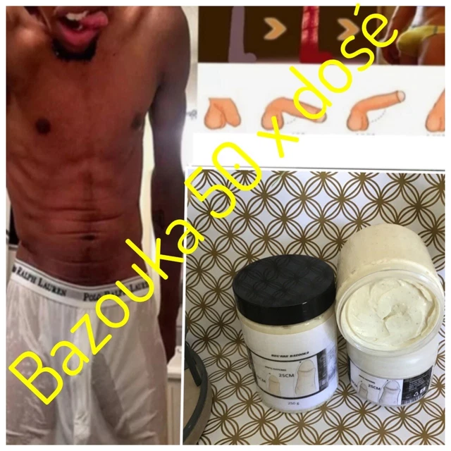 Crème Bazooka 10X PLUS DOSÉ - Huile Essentielle Pour Pénis - 100 G - Neuf