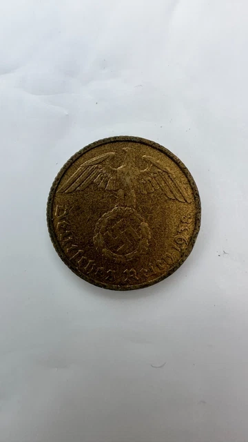1938 Germany Nazi 10 Pfennig | German Coin Collectable Grade WW2 swastika Coin