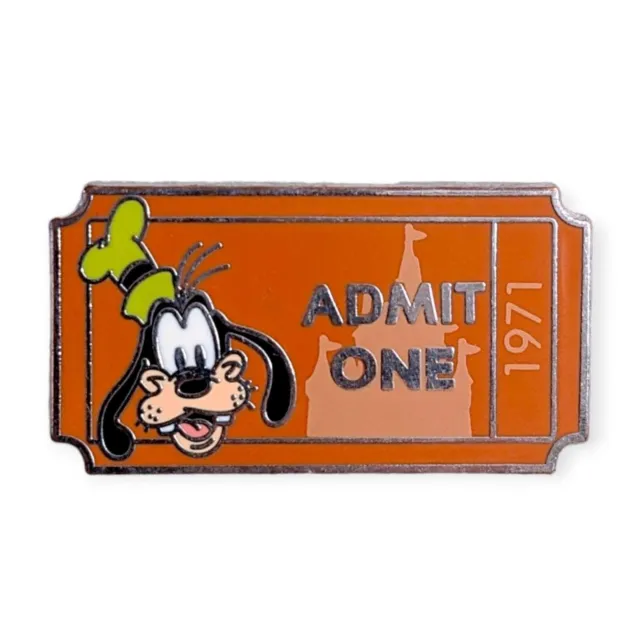 Goofy Disney Pin: Walt Disney World Admit One Ticket
