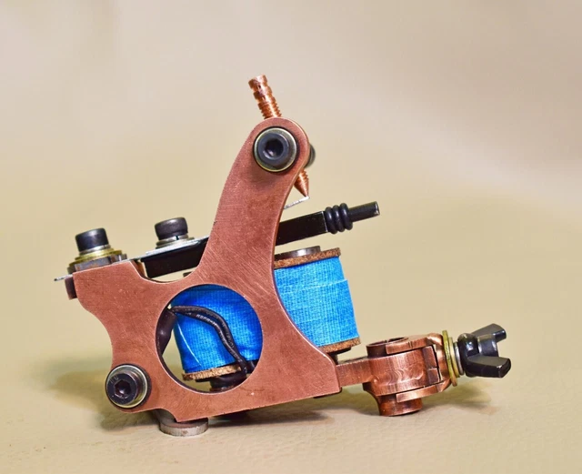 Handmade tattoo machine medium liner 5-14rs, Running 140-145 Hz @ 4.5 V Unloaded