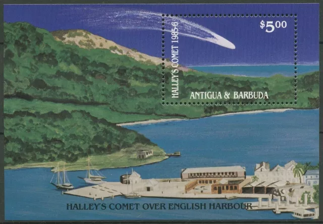 Antigua und Barbuda 1986 Halleyscher Komet Block 107 postfrisch (C94175)