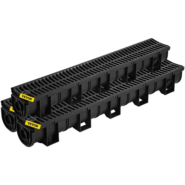 Caniveau Exterieur Kit De Grille De Drainage De Tranchée En