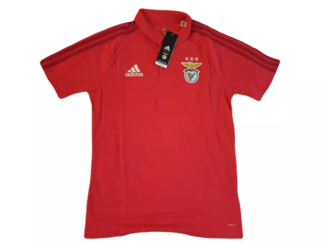 adidas Benfica Lissabon Poloshirt Herren Größe S M -NEU- BK4785 Shirt Climalite