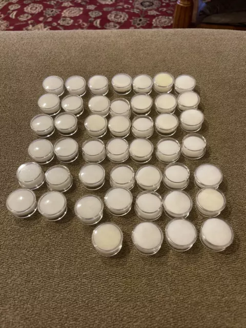 Round Clear Jars Gemstone Charm Storage Plastic Container Lid & Foam 45 (TD)