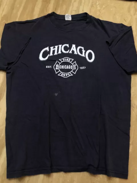 CHICAGO FIRE DEPARTMENT CFD Est. 1837 VINTAGE Rescue Shirt $16.99 ...