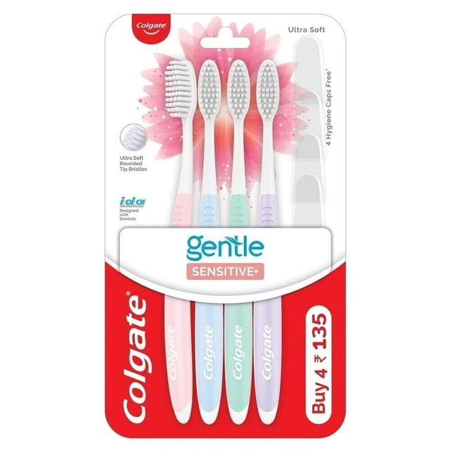 Colgate Sensitive Zahnbürste Ultrasoft Borsten 1 x 4er Pack ZAHNBÜRSTE...