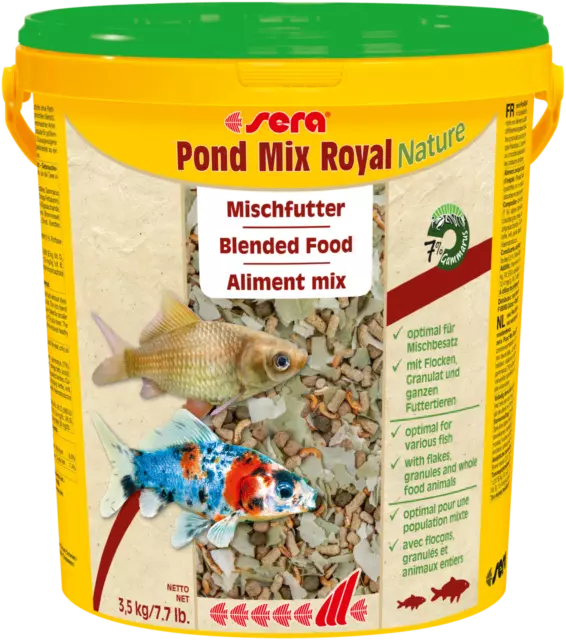 (EUR 1,39 / L) Sera Pond Mix Royal Nature 21 Liter Eimer