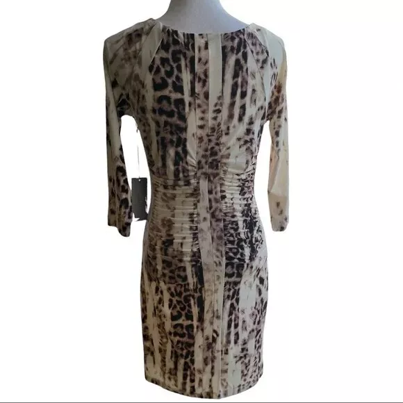 Women's Jennifer Lopez Leopard Ruched Sheath Dress 2