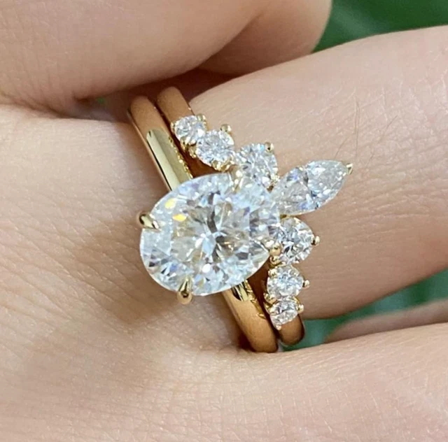 thumbnail image 2 of CUSTOMIZE JEWELS 1.1 Carat Cushion Moissanite Engagement Ring - Hidden Halo With Natural Diamonds In 14k Gold 2 of 12