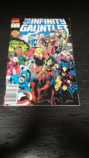 1991 Marvel Comics The Infinity Gauntlet #3 Rare Newsstand Vf/Nm George Perez