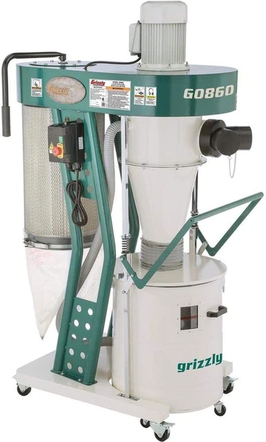 Industrial G0860-1-1/2 HP Portable Cyclone Dust Collector
