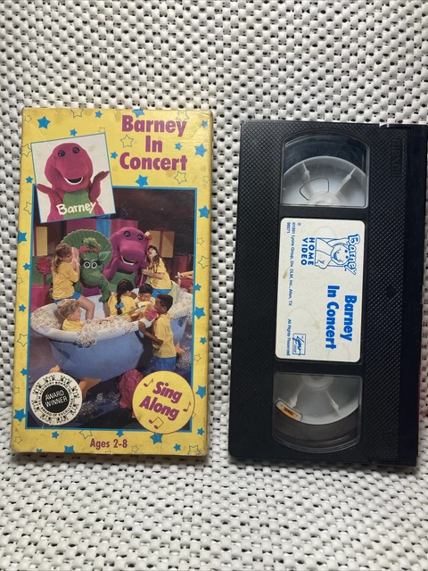 BARNEY & FRIENDS: Barney In Concert VHS 1991 Kids Sing Along Musical £9