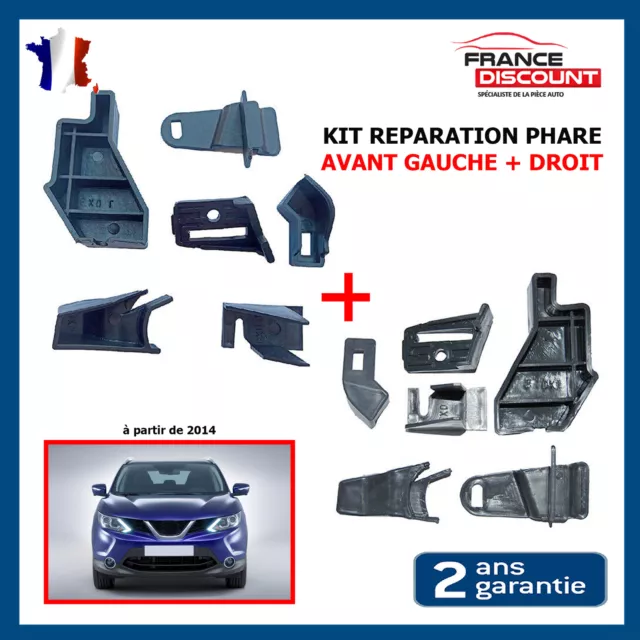 Pour Peugeot 308 Mk1 408 Mk1 Gauche Droite Phare Boîtier Support de Phare  Kit de Réparation 6212.e3 6212.e4 Accessoires de voiture