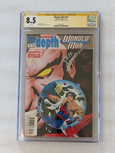 Wonder Man #23. CGC Signature Series 8.5 Signed by Jeff Johnson