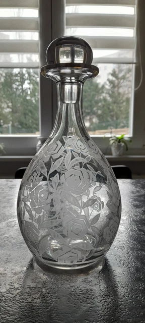 Ancienne Carafe Cristal Baccarat Modele Fontenay Roses 1925