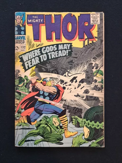 The Mighty Thor 132 Marvel Comics 1966 1st Appearance of Ego the Living Planet