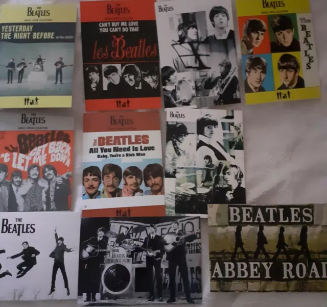 The Beatles Postcards iconic images pack of 10 assorted New