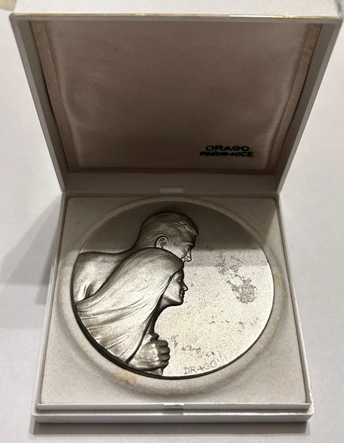 MÉDAILLE DE TABLE BRONZE EMILE MONIER Annonciation EUR 15,00 - FR