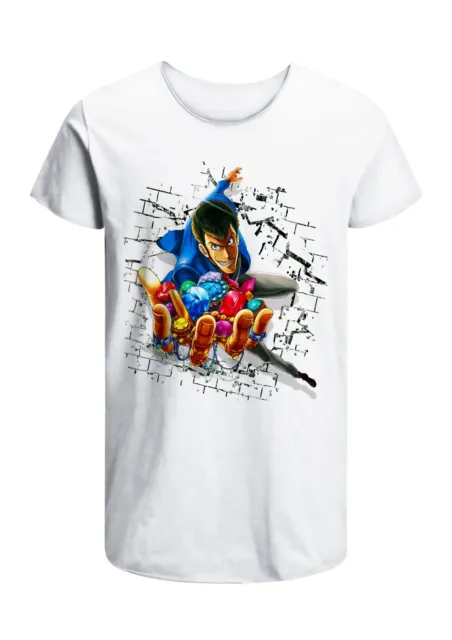 T-Shirt Lupin cartoon anime Uomo Abbigliamento 100% Cotone Taglia dalla S a XXL