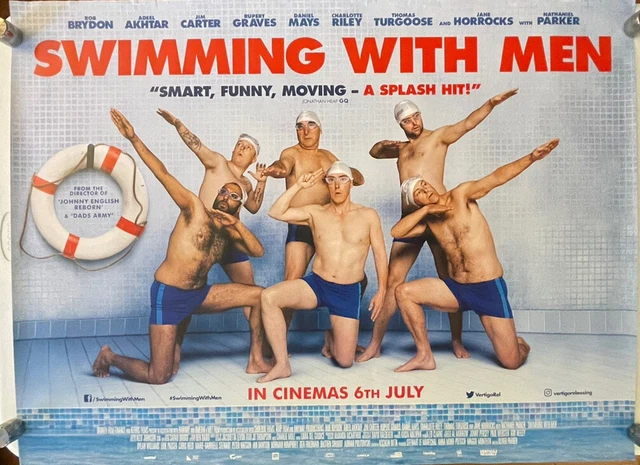 Swimming With Men - Quad UK Movie Poster 30”x40” Promotional 2018 Jane Horrocks
