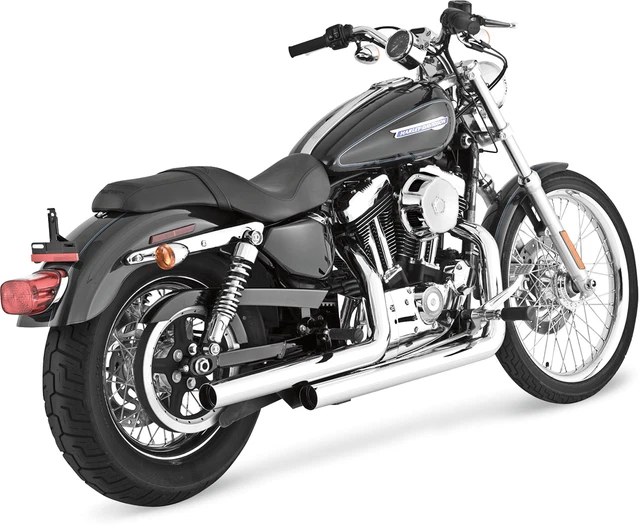 Vance & Hines Straightshots chrome exhaust Harley Davidson Sportster 04-13 XL