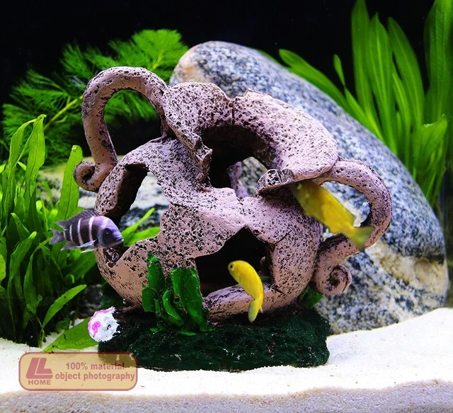 Simulated moss broken jar jug Fish Shelter Fish Tank Accessories Decoration