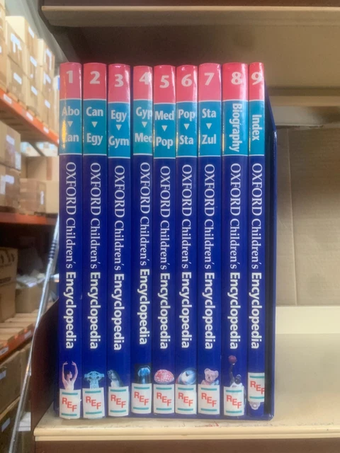 OXFORD CHILDREN'S ENCYCLOPEDIA: Complete in 9 Volumes: children's
