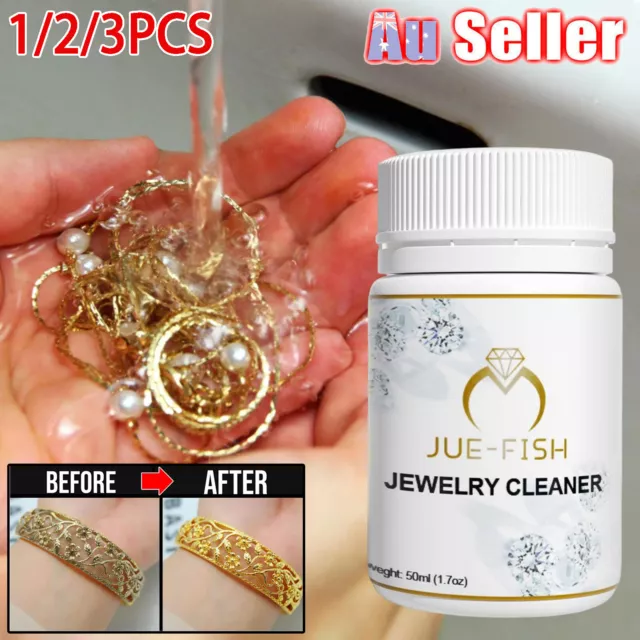 Jewelry Cleaner Liquid Silver Gold Jewelry Care Cleaning Solution Earring, Ring