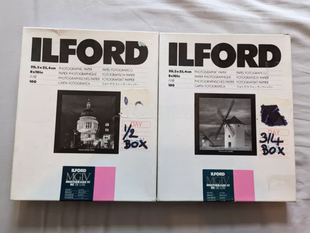 Ilford Photograhpic Paper Multigrade IV RC Deluxe Glossy 8x10 approx. 160 Sheets