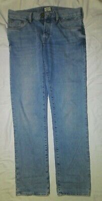 RIVER ISLAND Straight Fit Jeans Bleach/Light Blue W32 L34
