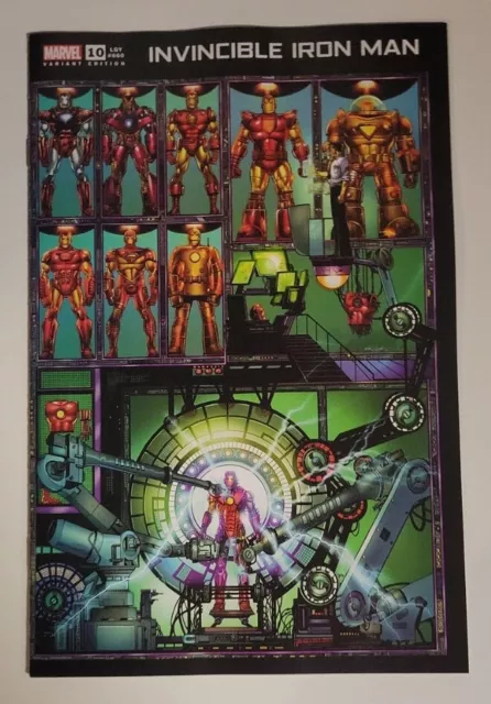 Invincible Iron Man #10 09/27/2023 Nm/Nm- Layton Wraparound Variant Marvel Comic