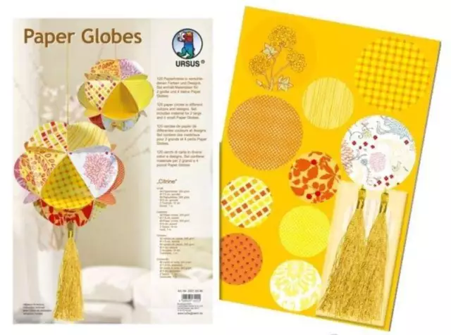 URSUS® Paper Globes, Citrine