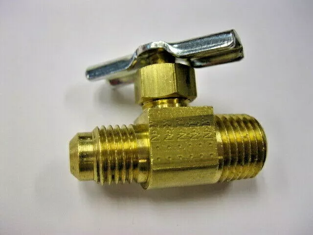 Needle Valve, Manitowoc Beverage, 1/4 male Flare x 1/4 NPT Male, Brass Cornelius