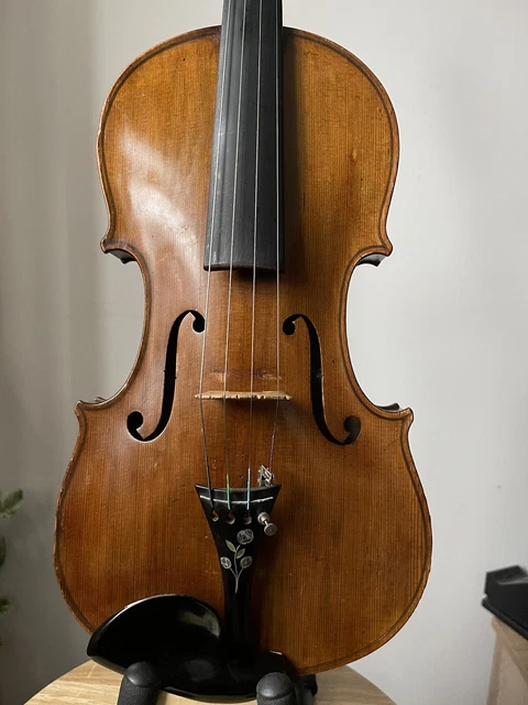 Violon ancien allemand 4/4 spécial et visuellement époustouflant avec étui et arc 3