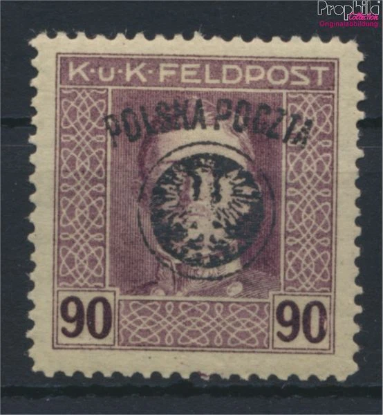 Briefmarken Polen 1918 Mi 28 mit Falz (9804231