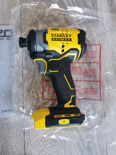 Stanley FatMax V20 18V Cordless Brushless Impact Driver Body and Case Only NEW