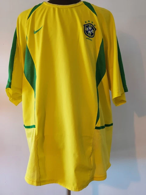 Official Brazil Rivaldo 10 International Football Shirt By Nike Size Adult Large