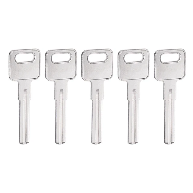 Key Blanks, 35mm Length 1 Slot Brass New Uncut Replacement Tool 5 Pcs