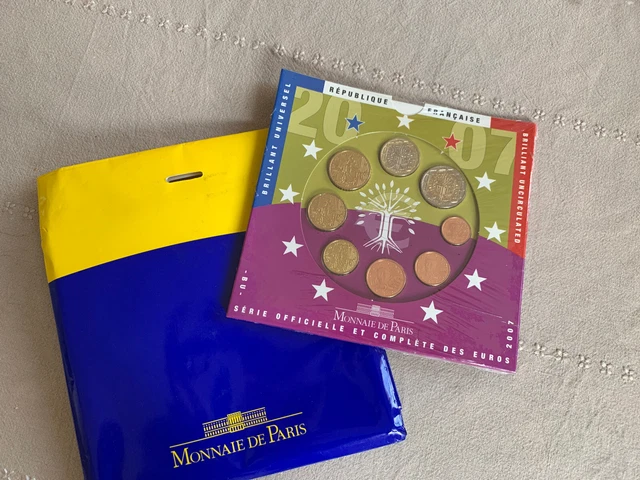 La serie officielle et complete des euros France 2007 Coinset Piece Euro (BU)