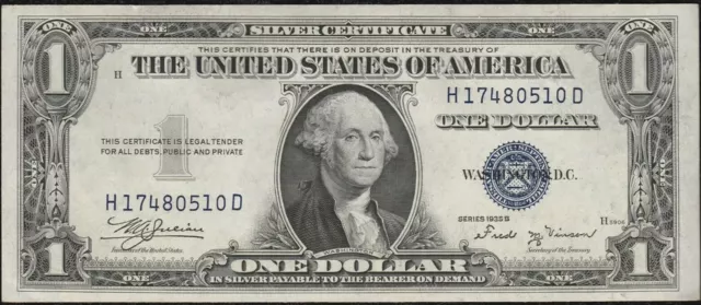 1⭐️1935-B $1 Silver Certificate⭐️Sequential Order⭐️GEM UNCIRCULATED⭐️NO MOTTO