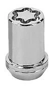 25257 Chrome Tuner Style Cone Seat Wheel Locks (M12 x 1.5 Thread Size) - Set of
