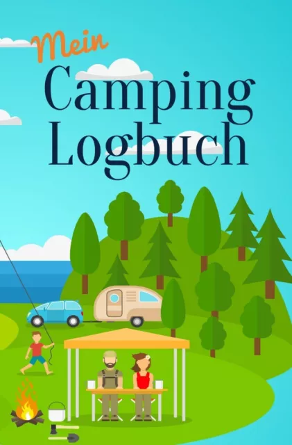 Camping Logbuch Reisetagebuch Urlaub mit dem Wohnmobil Wohnwagen wie NEU TOP