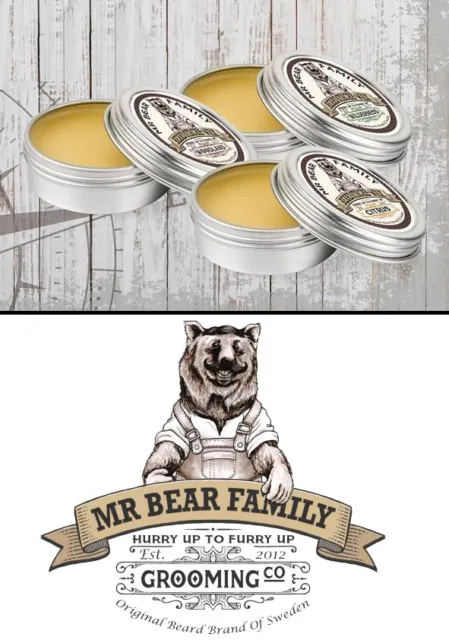 Mr Bear Family Beard Stache Wax Cera Morbida Per Baffi Moustache Wax