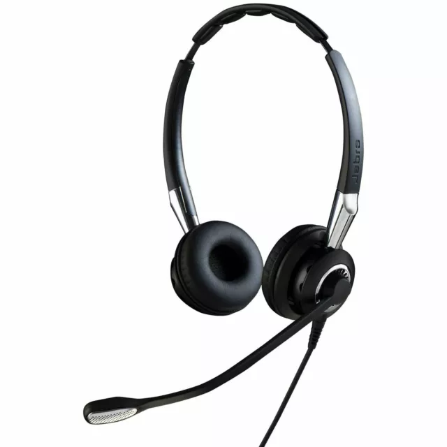 Jabra GN Netcom BIZ 2400 II QD Duo UNC Headset verkabelt On-Ear Schwarz / Silber