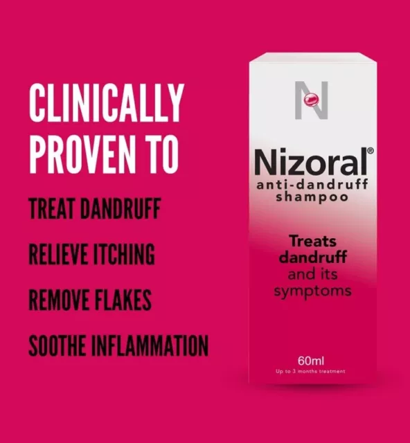 Nizoral Anti-dandruff Shampoo, Treats and Prevents Dandruff - 60ml 2