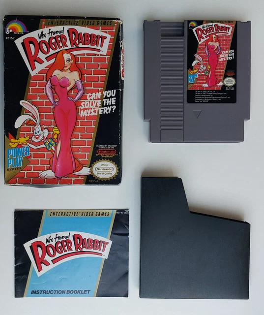 NINTENDO NES WHO framed Roger Rabbit - Qui veut la peau de Roger Rabbit ...