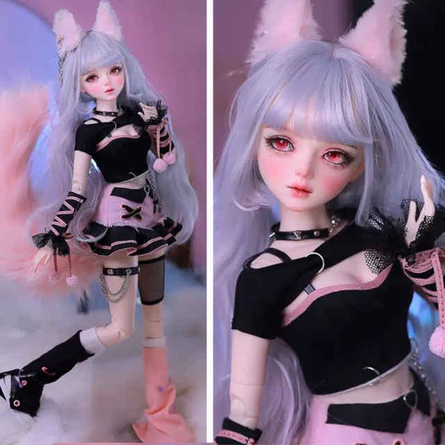 1/3 BJD Puppe Doll 56cm Ball Jointed Body Hübsche Frau Mit Vollem Satz Kleidung