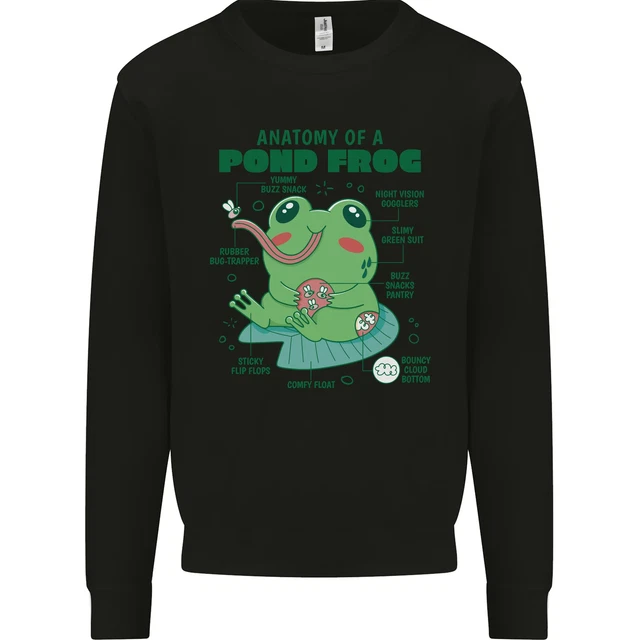 Anatomy of a Frog Funny Mens Sweatshirt Jumper