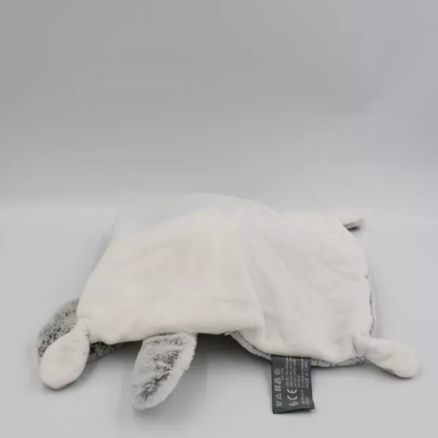 Doudou plat ours déguisé en lapin blanc gris Happy Baby ORCHESTRA PREMAMAN - 259 2