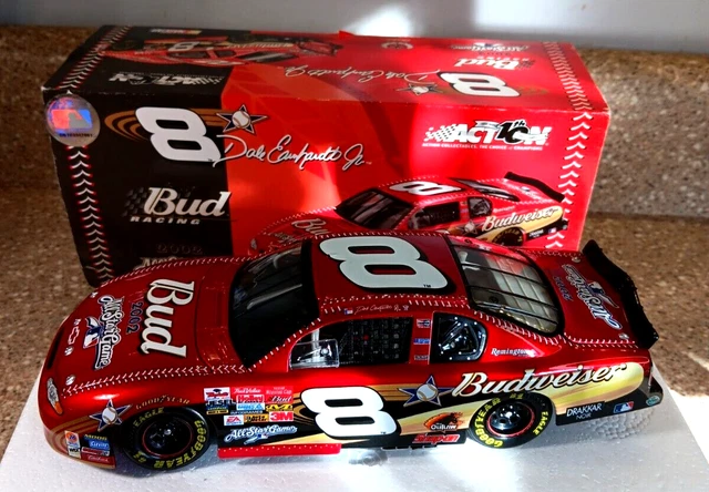 2002 DALE EARNHARDT Jr #8 Budweiser MLB All-Star Game Monte Carlo 1/24